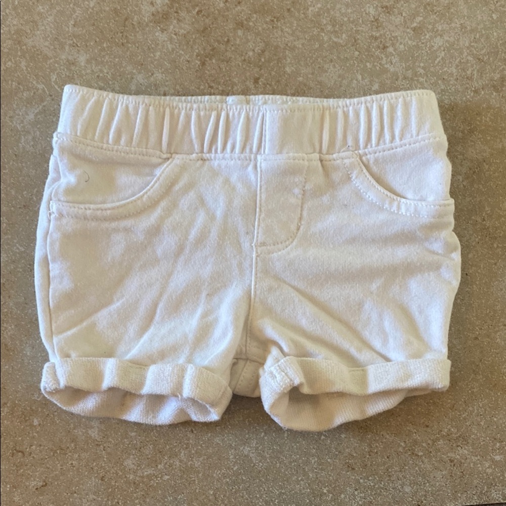 White Baby Shorts